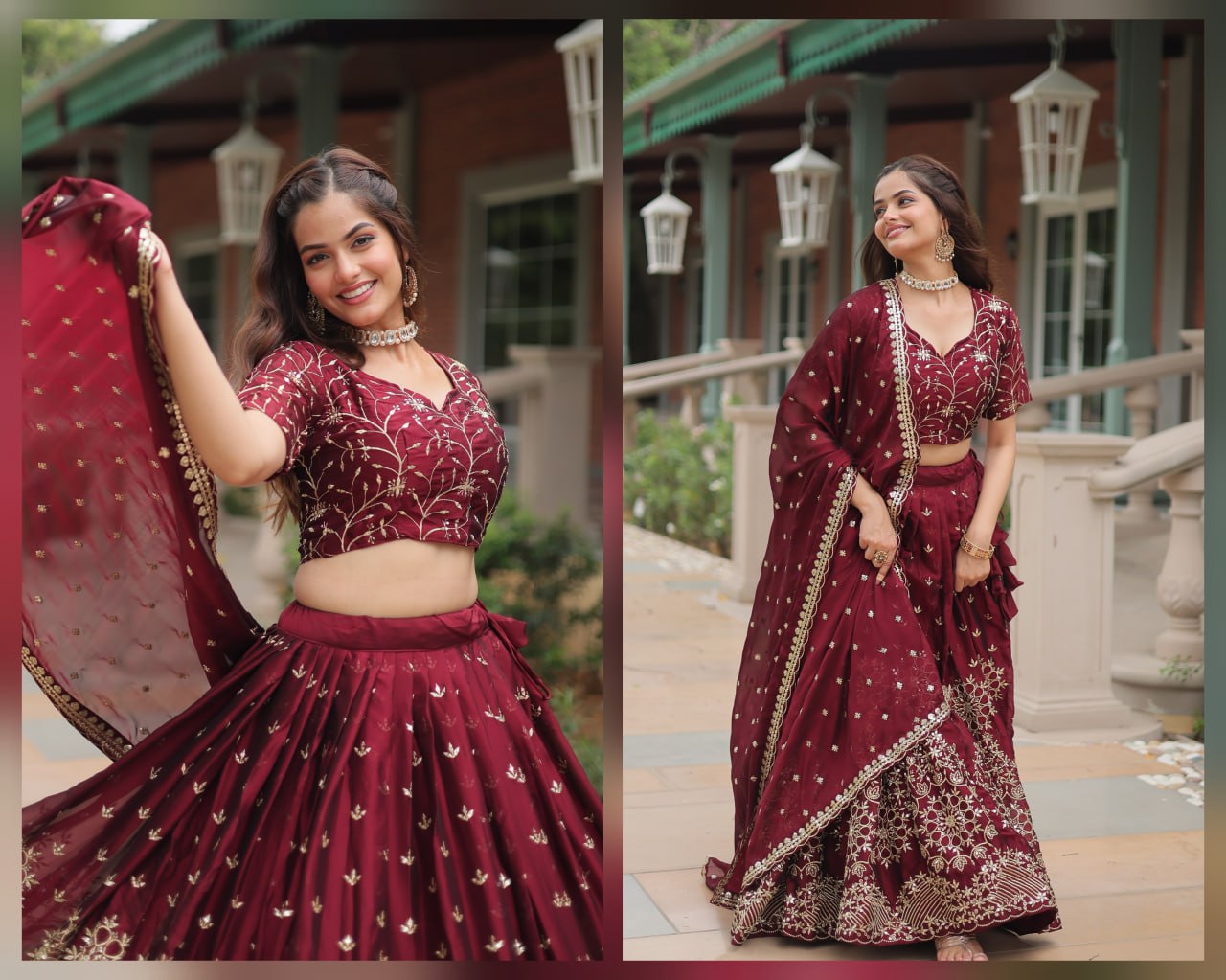 Amazing Rangoli silk lehnga choli crafted with sequin embroidery