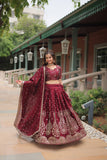 Amazing Rangoli silk lehnga choli crafted with sequin embroidery