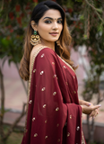 Charming Georgette Marron Sequence Work Lehenga Choli