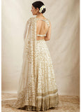 Georgette Zari Embroidered Work White Designer Lehenga Choli