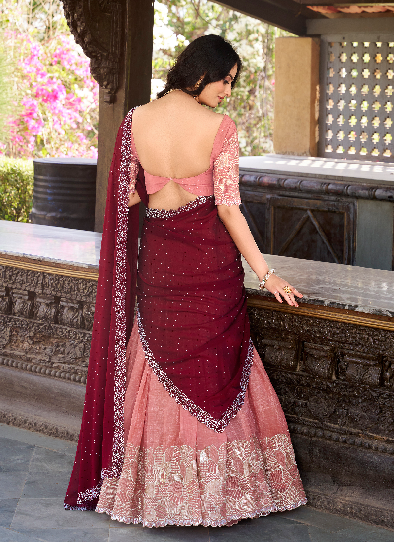 Festive wear designer lehenga choli with intricate sequin embroidery work