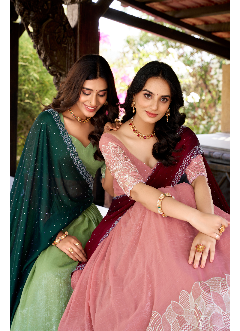 Festive wear designer lehenga choli with intricate sequin embroidery work