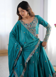 Alluring Crepe silk Festive and Party wear lehenga choli with sequin and coding dori work