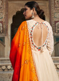Sequence Embroidered Beige Georgette Perfect Gown