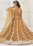 Yellow Sequence Work Soft Net Lehenga Choli For Wedding