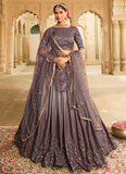 Amaze Thread Embroidered Work Shaded Dusty Purple Lehenga Choli