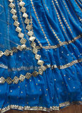 Upcoming Season Blue Color Faux Georgette Latest Lehenga Design