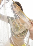 Yellow Color Satin Georgette Double Shaded Lehenga Choli