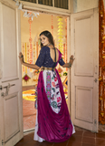 White color Muslin Cotton Navratri Chaniya Choli