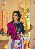 White color Muslin Cotton Navratri Chaniya Choli