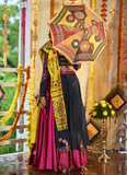 Silk Thread Embroidery Work Black Chaniya Choli for Navratri