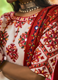 White Muslin Cotton Designer Chaniya Choli For Navratri