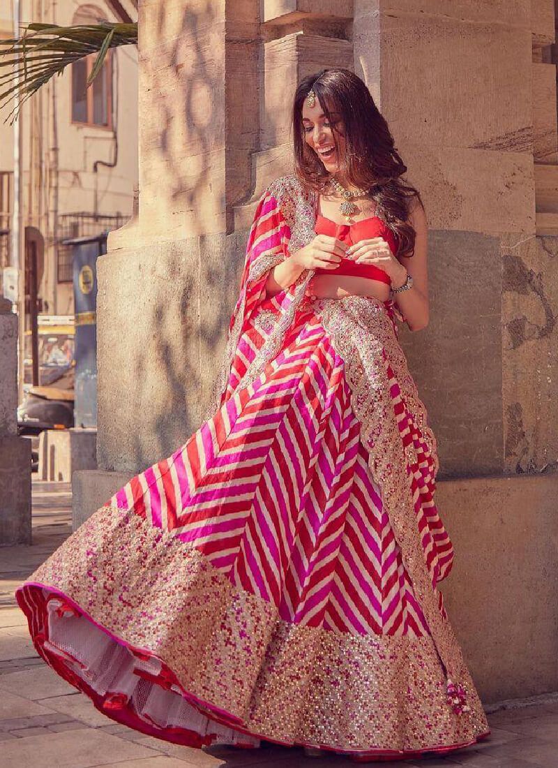 Pink lehenga choli clearance designs