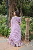 Beautiful Lavender pure viscose lehenga with sequin work