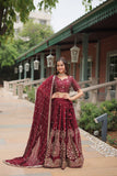 Amazing Rangoli silk lehnga choli crafted with sequin embroidery