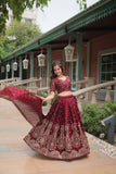 Amazing Rangoli silk lehnga choli crafted with sequin embroidery