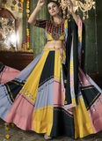 Beautiful Cotton Mirror Work Multi Color Traditional Lehenga Choli