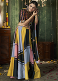 Beautiful Cotton Mirror Work Multi Color Traditional Lehenga Choli