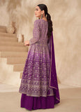 Amazing Purple Shaded sequin work party wear lehenga kurta set