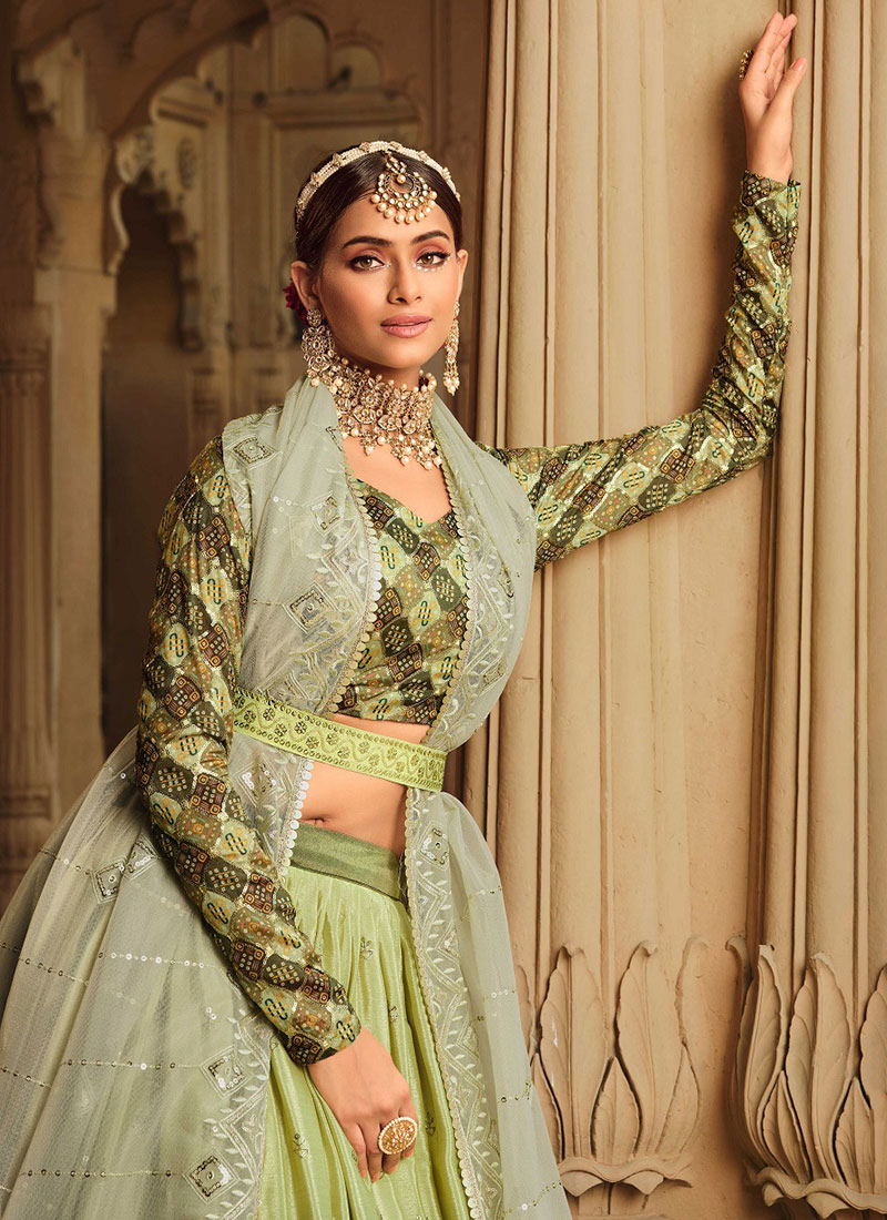 Jewellery with 2025 silk lehenga