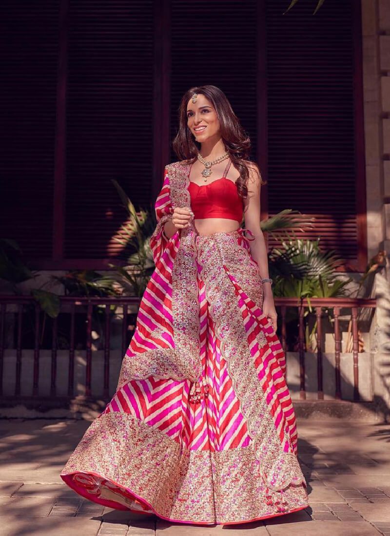 Wedding Wear Special Pink Leheriya Lehenga Choli Design Adore Styelsus Wedding Wear Special Pink Leheriya Lehenga Choli Design Adore Styelsus